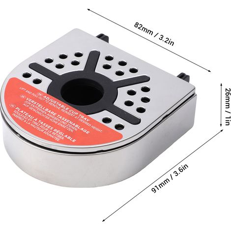 Ortviai Support pour Tasse pour Machine à Café BARISTA SYSTE Modèles CFN601/602/701/702/801/802 en Acier Inoxydable (1/4)