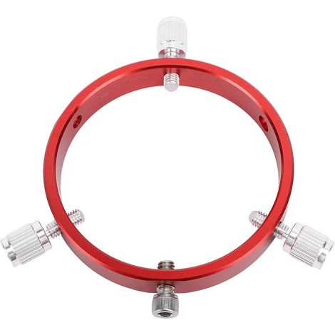 Anillo guía para telescopio con tornillo M6, 1/4 de pulgada, aleación de aluminio rojo, seis puntos astronómicos de 80 a 100 mm. (1/5)