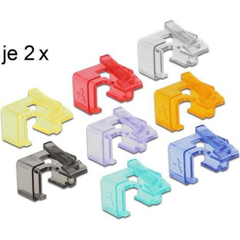 DeLOCK 86420 Multicolor 16pieza(s) abrazadera para cable - Abrazadera para cables (Multicolor, 17,2 mm, 14 mm, 14 mm, 16 pieza(s))