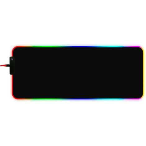 Tapis De Souris - 78.5 x 30.5 cm - Éclairage RGB Intégré - Base Anti-Dérapante En Caoutchouc - Pour Bureau Gamer - 1 Pièce