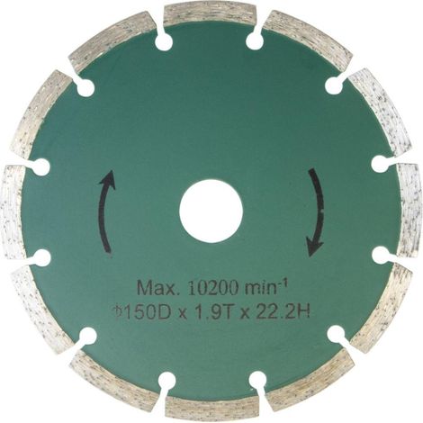 Güde - Disco da taglio diamantato, 150x22,2 mm, 2 pezzi. 58092