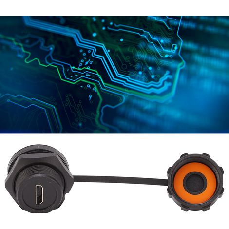 Connecteur USB étanche E10MC-TF-FF, micro USB femelle/prise arrière de la carte mère (1/5)