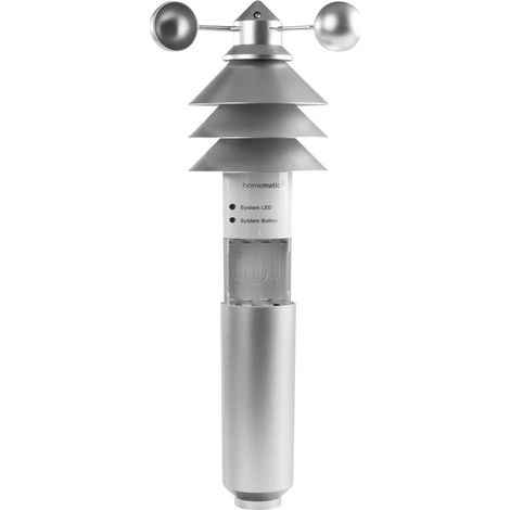 Sensore meteorologico intelligente Homematic IP per la casa: modello base (HMIP-SWO-B), stazione meteorologica compatta 152056A0 (1/3)