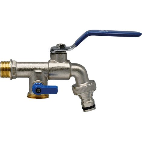 1PZ RUBINETTO CON PRESA SUPPLEMENTARE 1/2x3/4