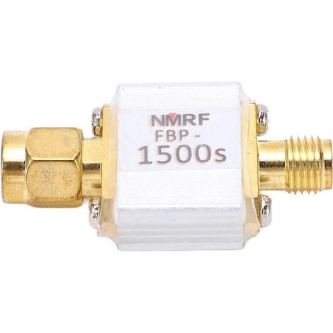 Filtre passe-bande SAW 1500 MHz 50 ohms, filtre coaxial RF avec interface SMA, bande passante à 1 dB, 20 MHz (1/4)