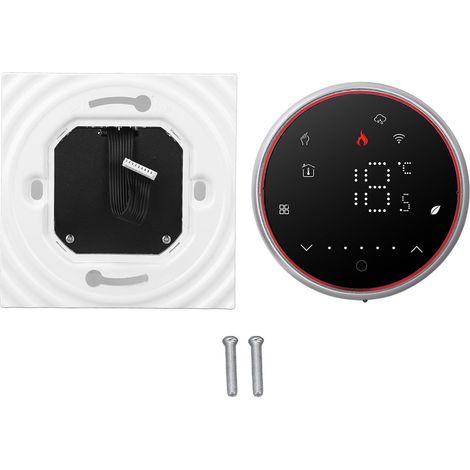 Eosnow Thermostat pour maison intelligente, affichage LED, contrôleur de chauffage au sol Programmable pour appareils ménagers, AC 95-240V, noir (1/5)