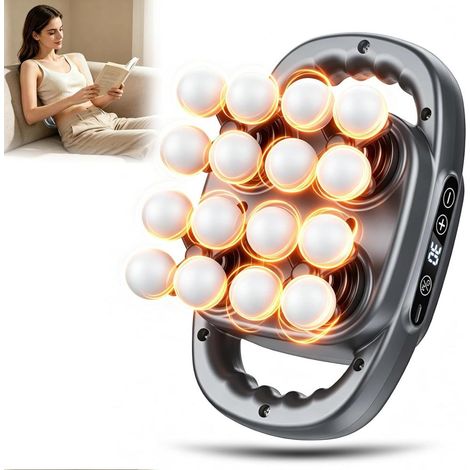 Pistolet de Massage à 16 têtes transportable 35dB Silencieux Masseur Musculaire 3 Modes et 30 (1/5)