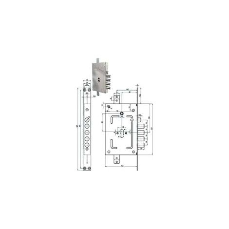 SERRURE MÉTALLIQUE À APPLIQUER 2655 PEN CR