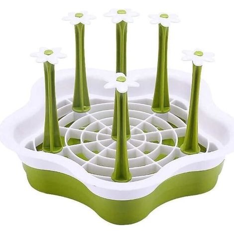 Égouttoir pour biberon - Marque - Modèle - Vert - Fonctionnel - Facile à nettoyer (1/3)