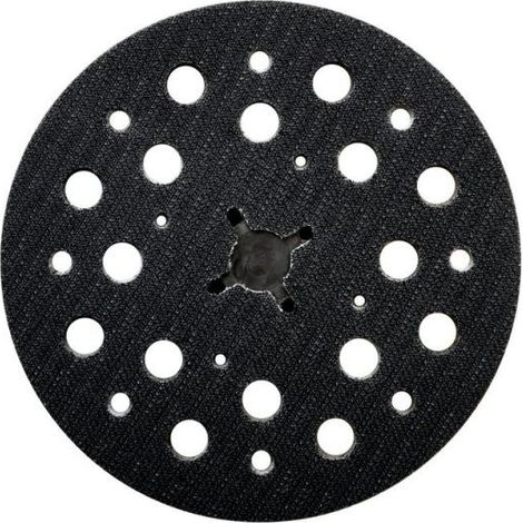 Plateau abrasif multi-hole 125mm – Dureté moyenne pour ponceuses excentriques Metabo SXE 150 – Aspiration efficace de la poussière - SXE 150 BL (1/2)