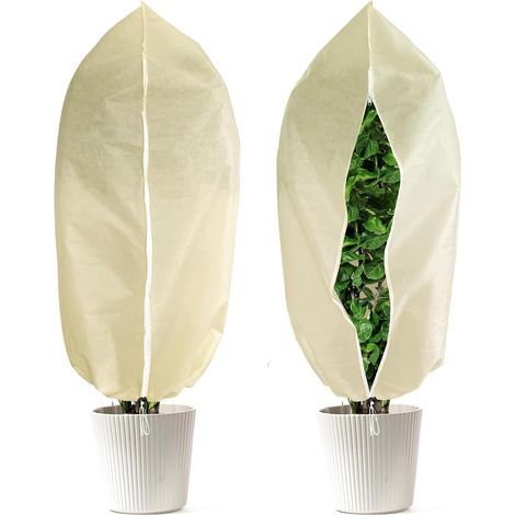 Set of 2 Winter Covers 80x120cm Zipper Closure Frost and Snow Protection Palm Tree Olive Tree (1/5)