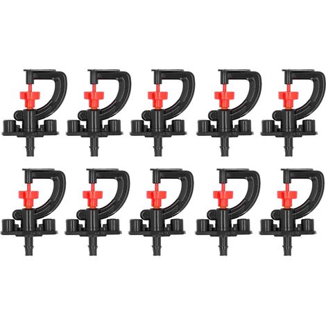 10 Buses de Pulvérisation de Réfraction D'arroseur Rotatif à 360 Degrés, Buse de Type G, Buse D'atomisation D'arrosage, Tuyau de Brumisation D'irrigation pour Serre