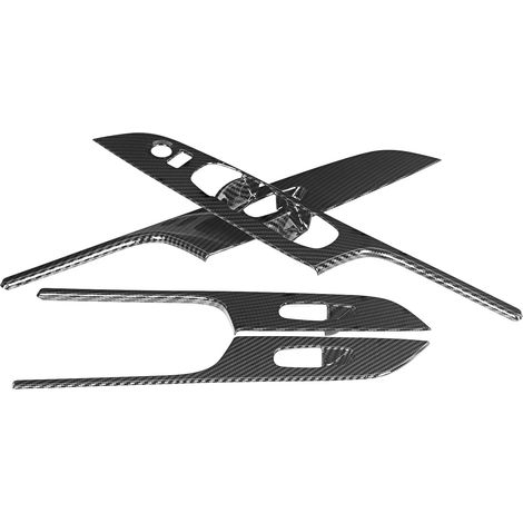 Garniture de Panneau de Commande de Lève-Vitre pour Nissan Navara Frontier NP300 2015-2019, Couvre-Interrupteur de Fenêtre, Moulure Intérieure Noir, Kit de 1 Pièce (1/5)