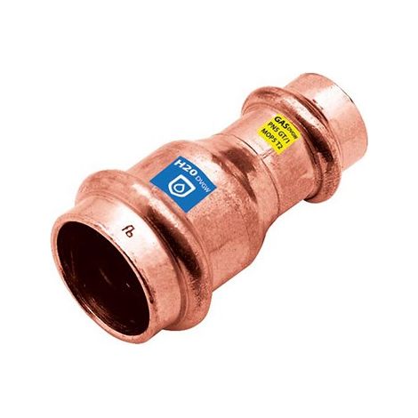 Raccordo riduzione rame 22 x 15 mm a pressare f/f FRABO