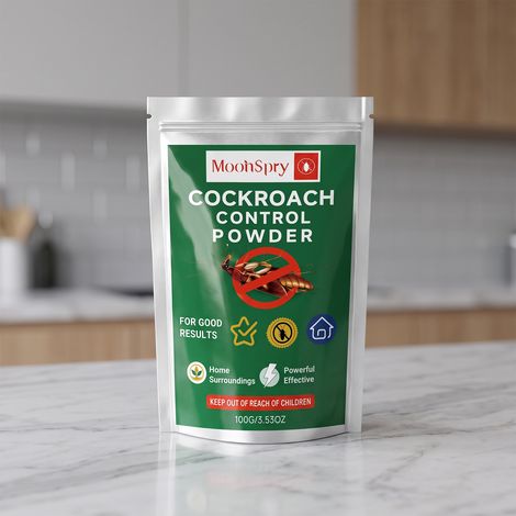 Poudre anti-cafards, formule douce pour un usage quotidien à la maison, repousse les cafards et autres insectes rampants, format pratique de 100 g. (1/5)