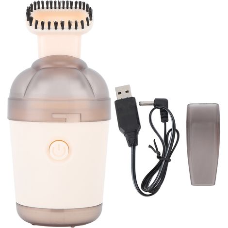 Aspirateur de bureau mini sans fil robot à main nettoyeur de miettes en caoutchouc pour maison école bureau voiture kaki (1/5)