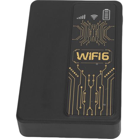Convertisseur WiFi 4G LTE intelligent pour voiture, point d'accès mobile WiFi6 2,4 GHz, routeur WiFi portable 300 Mbps pour la maison et les voyages (noir) (1/5)