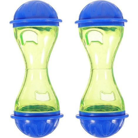 Set mit 4 hasenförmigen Kauspielzeugen für kleine Hunde, bei dem die Plastikkugel fehlt (1/5)