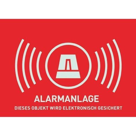 ABUS AU1323 Segnale di avvertimento Sistema di allarme Lingue Tedesco (L x A) 74 mm x 52.5 mm (1/2)