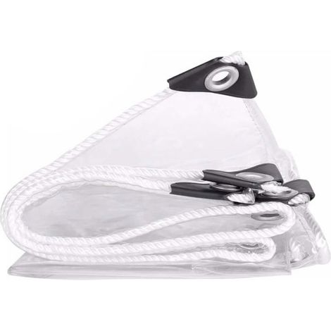 Bache Transparente PVC 22m, Bache De Protection Exterieur Transparente, Transparente Bâche pour Serre Jardin Pergola Exterieur (1/5)