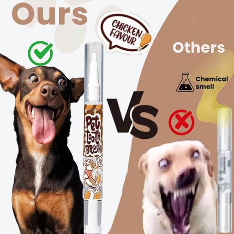 KineShineX Zahnaufhellungsstift für Haustiere – Reinigungswerkzeug für Hunde und Katzen (gegen Zahnstein und Karies) (1/5)