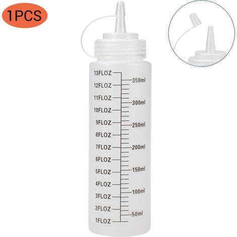 leere 350-ml-Flasche für Soßen und Dressings, flexibler Behälter für Küche und Catering (1/5)