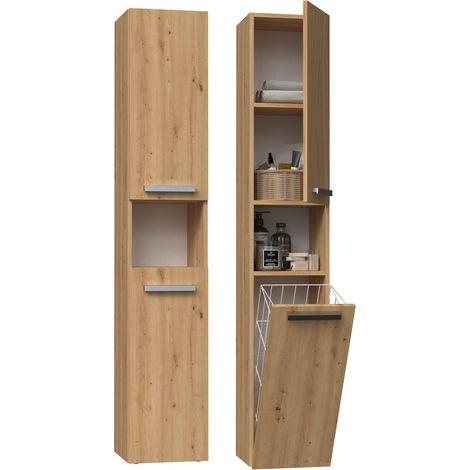 Mobile da bagno, Rovere Artigianale, 30 x 174 x 30 cm (1/5)