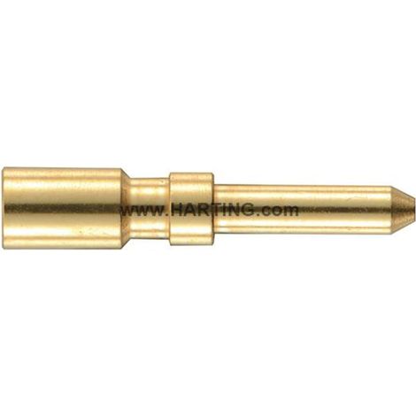 HARTING M23-Crimpkontakt Kontaktstift (M) 0,75mm² - 2,5mm² gold, 1 Stück Werkstoff Kupferlegierung - 1 Stück