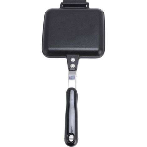 Padella con manico removibile, antiaderente, a doppia faccia, in lega di alluminio, ideale per cucinare la colazione e per la pulizia della cucina. Il design permette di smontare e rimontare facilment (1/5)