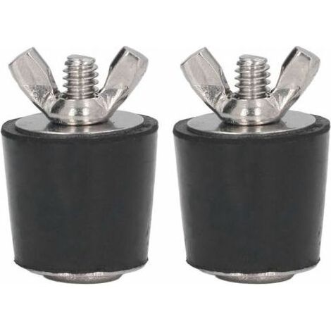 Bouchons en Caoutchouc pour 2 pièces Bouchons en Caoutchouc de Piscine hivernage Bouchon Conique Accessoires de Piscine 25mm (1/4)