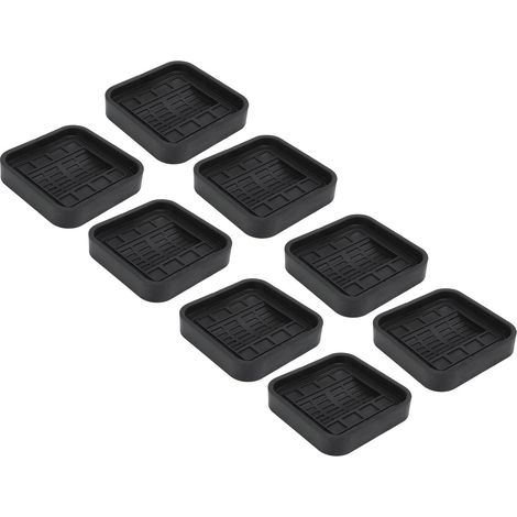 Lot de 8 butées de roues universelles en caoutchouc anti-rayures pour roulettes de lit, canapé et meubles (1/5)