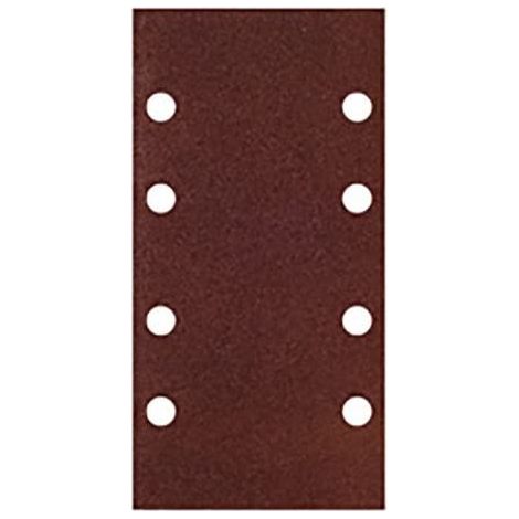 PG - 10 FOGLI ABRASIVI VELCRO 8 FORI 93X185MM GR 80
