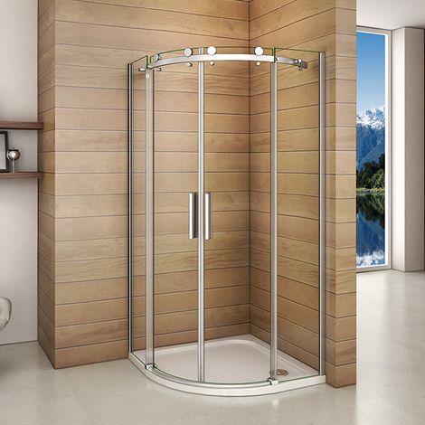 90x90x195cm Duschkabine Runddusche Schiebetür Duschabtrennung Dusche (1/5)