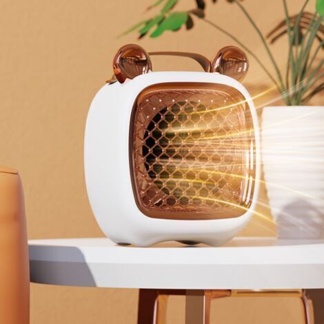 -Chauffage d'appoint1000w, Radiateur Electrique, Silencieux Chauffage Soufflant pour Salle de Bain, Salon, Chambre, Mini Portable Chauffage d'appoint Céramique