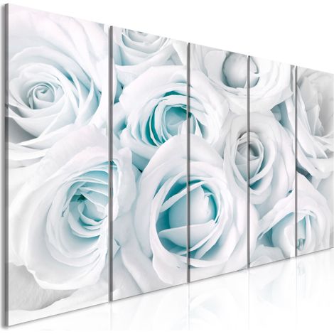 Quadro - Satin Rose (5 Parts) Narrow Turquoise - 225x90 (1/4)