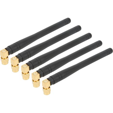 Lot de 5 antennes WiFi haut gain 3dBi SMA mâle pour drone alarme sécurité domotique (1/5)