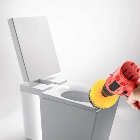 Brosse Perceuse, 4 Pièces Brosses De Forage, Brosse Perceuse Nettoyage Kit, Drill Brush Pour Surfaces De Salle De Bain, Sol ([H17] (1/4)