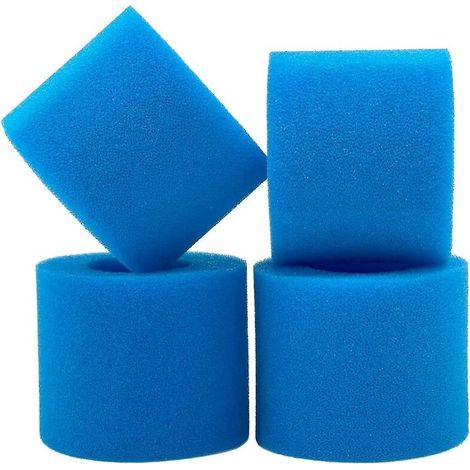 – Poolfilterkartusche – 4 waschbare Schwammfilter – Kompatibel mit Saluspa 90352E und Lay-Z Spa – Strapazierfähiges Schwammmaterial (1/5)
