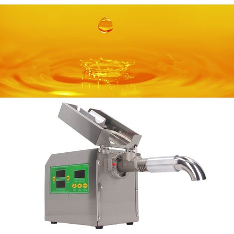 Mini prensa de aceite automática para uso doméstico, extracción en caliente y en frío, 500–1500 W, carcasa de acero inoxidable 304.