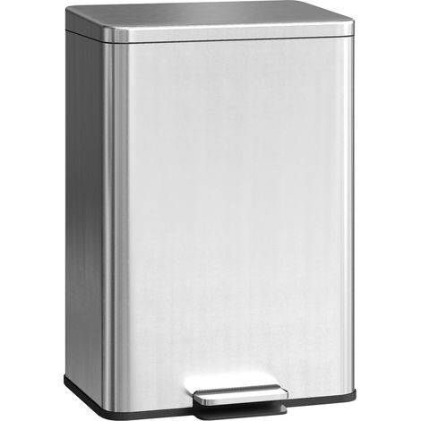 Papelera de pedal de 20 l con tapa de cierre suave y cubo interior extraible 211772910 (1/5)
