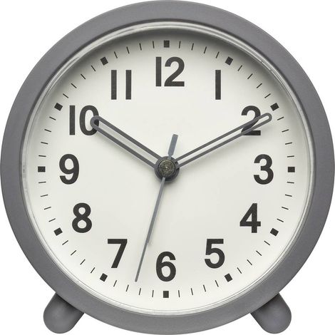TFA Dostmann 60.1043.10 à quartz Réveil gris Heures de réveil 1 mécanisme d'horloge silencieux