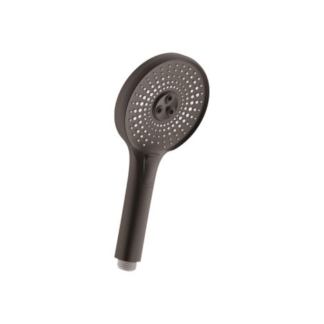 Douchette DianHydro augusta douchette 3 jets en ABS noir avec syste'me anticalcaire 120 mm pour baignoire-douche