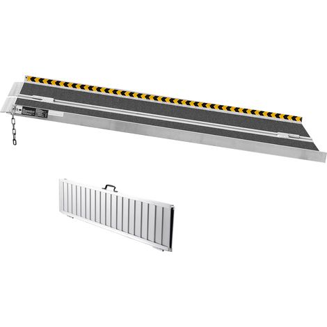 Mophorn Portable Rollstuhl Rampe, 6 ft, 800 lbs Kapazität. Rutschfeste Aluminium-Faltrampe. Mobilität Scooter Rampe. Handicap-Rampe für Haus, Stufen, Treppen, Türöffnungen, Bordsteinkanten.