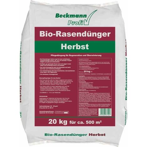 Engrais Gazon Automne Bio 20 kg, Organique pour 500 m²