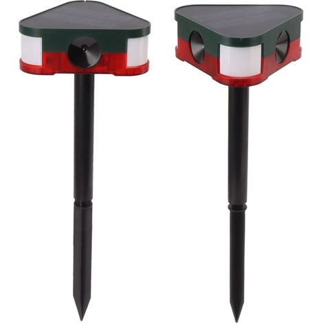 1 Alarme répulsive pour animaux, détecteur infrarouge, panneau solaire 5 V 1 W, portée 5 à 8 m, télécommande jusqu’à 200 m, idéale vergers et jardins (1/5)