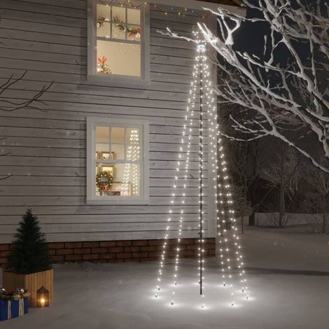 Árbol de Navidad con pincho 310 LED blanco frío 300 cm vidaXL