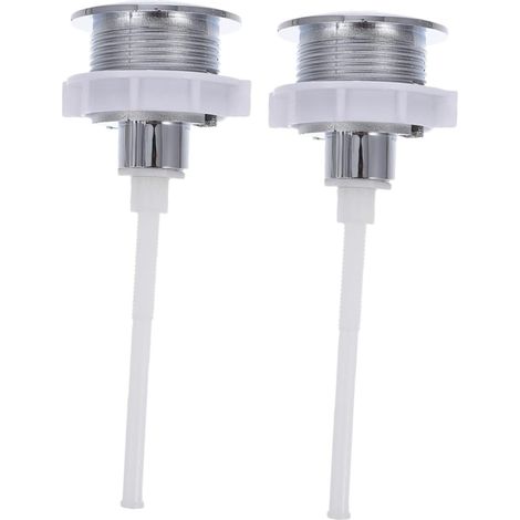 2pièces Bouton Poussoir Wc Lot De Poignées (1/5)
