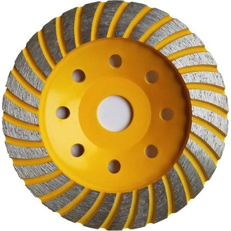 Diamantée de disque abrasif 115 x 22,2 mm, épaisseur 1,8 mm, pour le façonnage des surfaces de la pierre de ciment, du béton, du granit, de la pierre des carreaux de maçonnerie (1/4)