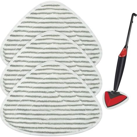 3 Microfiber Steam Cleaner Replacement Pads Compatible with Vileda Steam & Vileda Steam Plus, Machine Washable (1/5)