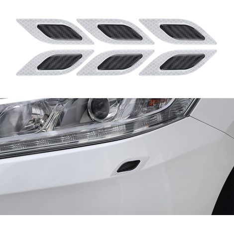 6X ABS Auto Anti-Kollision Streifen Reflektierende Tür Stoßstange Schutz
